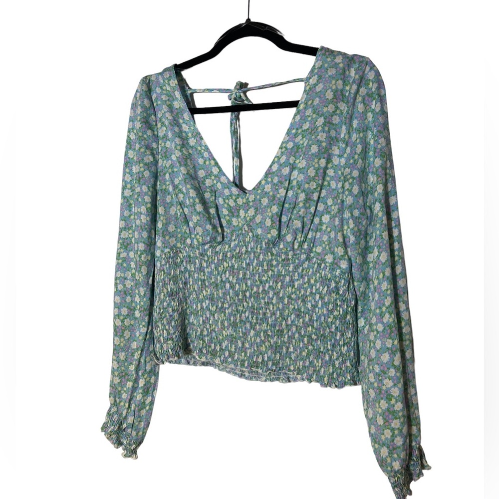 Floral Smocked Top by Chance